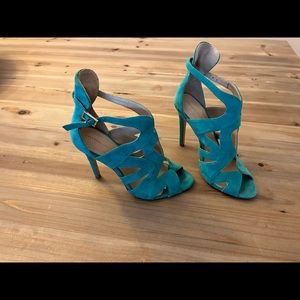 Turquoise Zara Heels